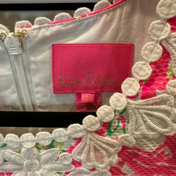 Lilly Pulitzer Pink and Green Dress - Picture 3 of 9